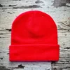 Bonnet couleur rouge