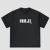 T-Shirt HULO Boxy Fit Black b&w