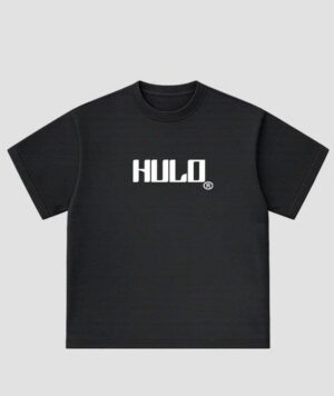 5830015662049398279 T-Shirt HULO Boxy Fit Black b&w