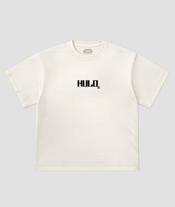 5764986807761178265 T-Shirt HULO Boxy Fit Off & White